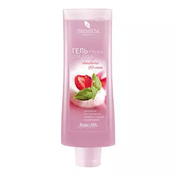 Premium Гель-пенка для душа "Strawberry&amp;cream", 200 мл (Premium, Silhouette)