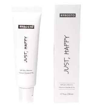 Prosto Cosmetics Солнцезащитный крем SPF 50+ Just Happy, 50 мл (Prosto Cosmetics, Лицо)
