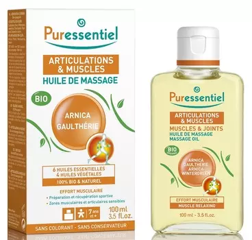 Puressentiel Массажное масло расслабляющее "Арника и гаультерия", 100 мл (Puressentiel, Хорошее самочувствие)