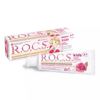 R.O.C.S. Зубная паста Kids Sweet Princess с ароматом Розы, 45 г (R.O.C.S., Kids 3-7 years)