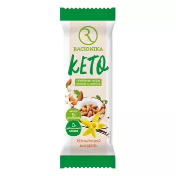Racionika Батончик "Ванильный миндаль", 45 г (Racionika, Кето)