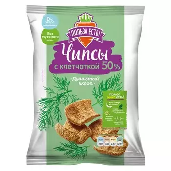 Racionika Чипсы с клетчаткой Душистый укроп 90 г (Racionika, Польза есть)