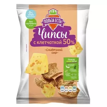 Racionika Чипсы с клетчаткой Сливочный сыр 90 г (Racionika, Польза есть)