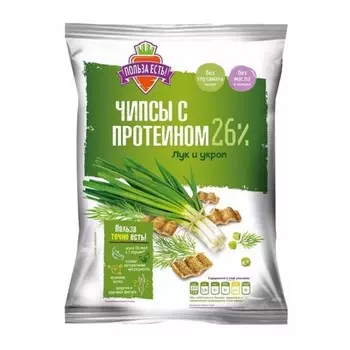 Racionika Чипсы с протеином лук-укроп 90 г (Racionika, Польза есть)