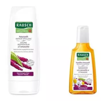 Rausch Набор: Смываемый кондиционер восстанавливающий, 200 мл + Шампунь восстанавливающий, 40 мл (Rausch, Для поврежденных волос)