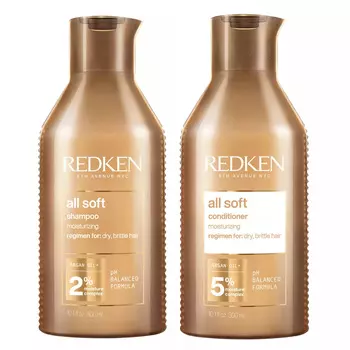 Redken Набор: Шампунь для сухих и поврежденных волос, 300 мл + Кондиционер для сухих и поврежденных волос, 300 мл (Redken, Уход за волосами)
