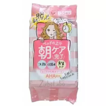 Sana Влажные салфетки для утреннего ухода за лицом 35 штук (Sana, Для лица)