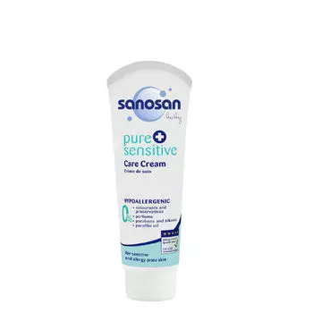 Sanosan Детский крем д/ухода за чувствительной кожей Pure+Sensitive, 100 мл (Sanosan, Pure+sensitive)
