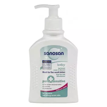 Sanosan Детское средство для купания 2в1 Pure+Sensitive, 200 мл (Sanosan, Pure+sensitive)