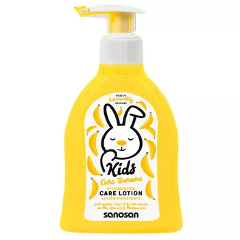 Sanosan Молочко увлажняющее с ароматом Банана, 200 мл (Sanosan, Для детей 3+)