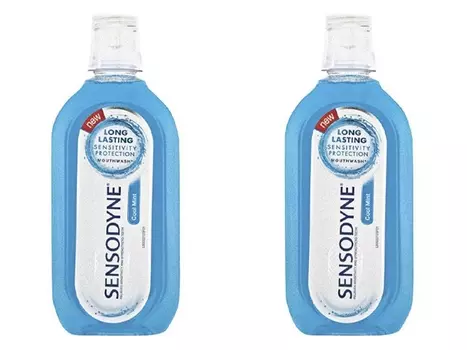 Sensodyne Набор Ополаскиватель для чувствительных зубов "Морозная мята" 500 мл*2 штуки (Sensodyne, Ополаскиватели)