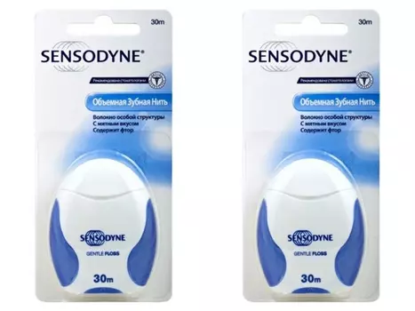 Sensodyne Набор Зубная нить мягкая 30 м*2 штуки (Sensodyne, Зубные нити)