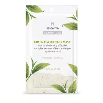 Sesderma Маска увлажняющая для лица Green tea therapy mask, 1 шт (Sesderma, Beauty Treats)