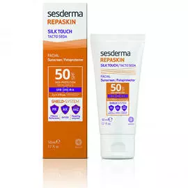 Sesderma Солнцезащитное средство с нежностью шелка для лица REPASKIN SILK TOUCH Facial Sunscreen SPF 50, 50 мл (Sesderma, Repaskin)