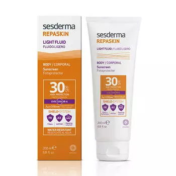 Sesderma Солнцезащитный крем-гель REPASKIN BODY LIGHT FLUID SPF 30, 200 мл (Sesderma, Repaskin)