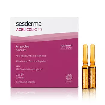 Sesderma Средство в ампулах Acglicolic 20, 5 ампул по 2 мл (Sesderma, Acglicolic 20)
