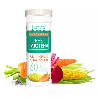 Сибирская клетчатка Сибирская клетчатка Безглютеновая Активное долголетие, 200 гр (Сибирская клетчатка, Безглютеновая продукция)
