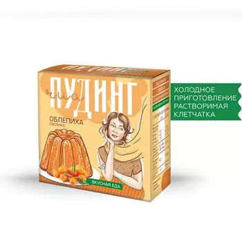 Сибирская клетчатка Сухой десерт Чиа пудинг, облепиха, яблоко, 2 саше х 28 гр (Сибирская клетчатка, Здоровое питание)