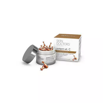 Skin Doctors Дневная сыворотка с Витамином С, 50 капсул (Skin Doctors, Potent Vit. C)