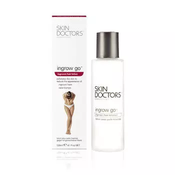 Skin Doctors Лосьон для удаления и предотвращения появления вросших волос Ingrow Go, 120 мл (Skin Doctors, Hair No More)