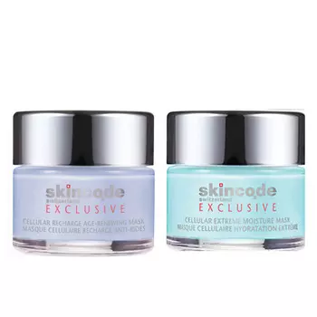 Skincode Набор: Клеточная обновляющая омолаживающая маска + Клеточная экстра-увлажняющая маска, 2 х 50 мл (Skincode, Exclusive)