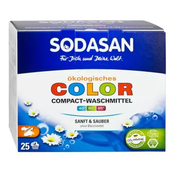 SODASAN Стиральный порошок-концентрат для стирки изделий из цветных тканей 1,2 кг (SODASAN, Бытовая химия Sodasan)