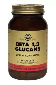 Solgar Бета-глюканы 1,3 60 таблеток (Solgar, Специальные добавки)