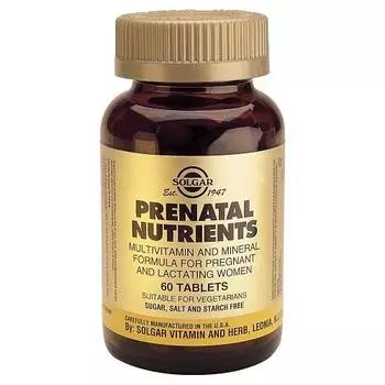 Solgar Солгар- Пренатабс 60 таблеток (Solgar, Витамины)
