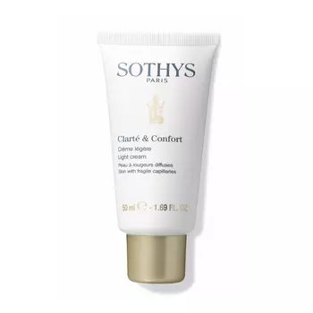 Sothys Легкий крем Clarte &amp; Comfort для чувствительной кожи и кожи с куперозом, 50 мл (Sothys, Clarte &amp; Comfort)