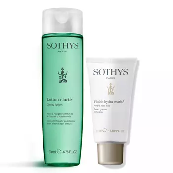 Sothys Набор для жирной кожи с хрупкими капиллярами: тоник 200 мл + флюид 50 мл (Sothys, Cleansers &amp; Lotions)