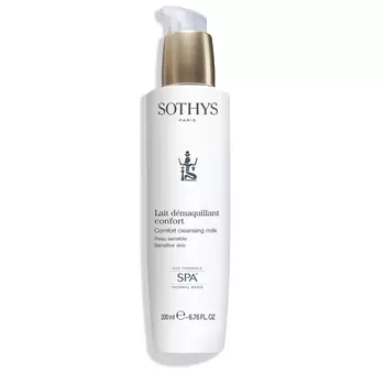 Sothys Очищающее молочко для чувствительной кожи с экстрактом хлопка и термальной водой, 200 мл (Sothys, Cleansers &amp; Lotions)