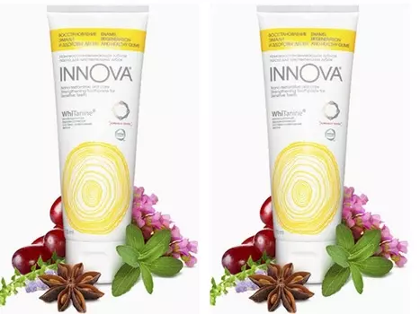 Splat Набор: Зубная паста "Восстановление эмали и здоровье десен", 75 мл х 2 шт (Splat, Innova)