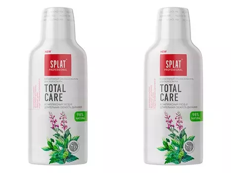 Splat Набор: Ополаскиватель для полости рта Mouthwash Total Care, 275 мл х 2 шт (Splat, Professional)