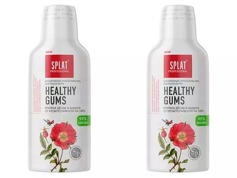 Splat Набор: Ополаскиватель для полости рта "Здоровые десны" Mouthwash, 275 мл х 2 шт (Splat, Professional)
