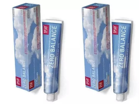 Splat Набор: Гипоаллергенная зубная паста "Зеро баланс", 75 мл х 2 шт (Splat, Special)