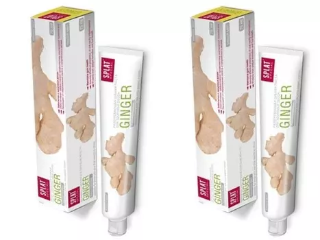 Splat Набор Splat Разогревающая зубная паста для здоровья десен Имбирь 75 мл*2 штуки (Splat, Special)