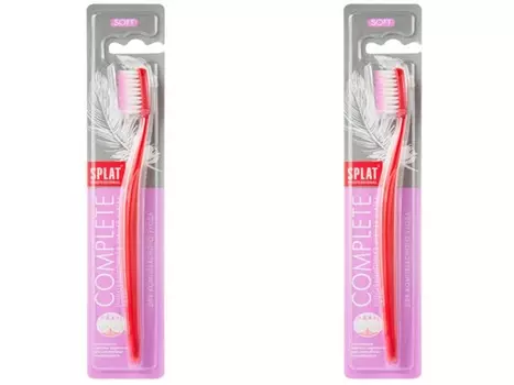 Splat Набор Splat Зубная щетка Комплит Мягкая Профешнл*2 штуки (Splat, Зубная щетка)