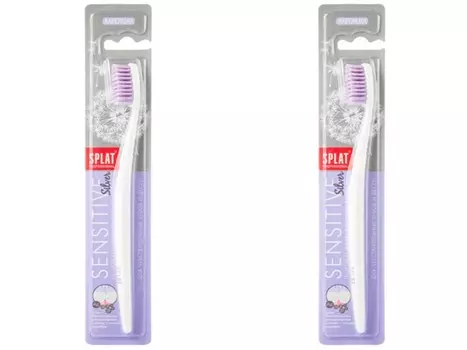 Splat Зубная щетка "Сенситив" средняя, 2 шт (Splat)
