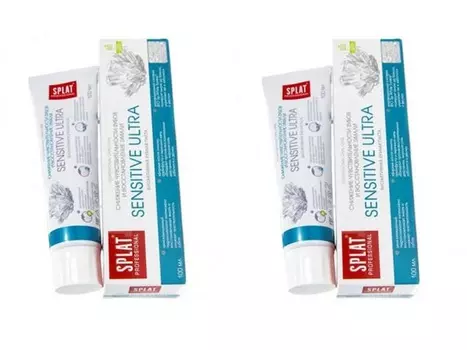 Splat Набор: Зубная паста "Сенситив ультра" 100 мл х 2 шт (Splat, Professional)
