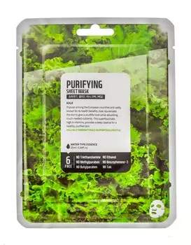 Superfood Salad for Skin Тканевая маска "Кейл - очищение", 25 мл (Superfood Salad for Skin, Тканевые маски)