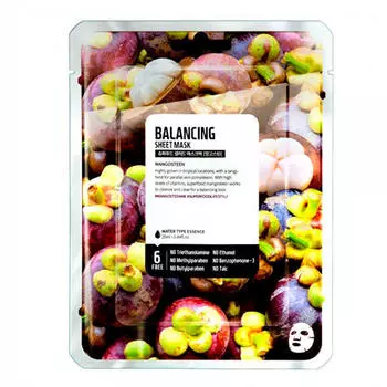 Superfood Salad for Skin Тканевая маска "Мангостин - Баланс" Facial Sheet Mask Mangosteen Balancing 25 мл (Superfood Salad for Skin, Тканевые маски)