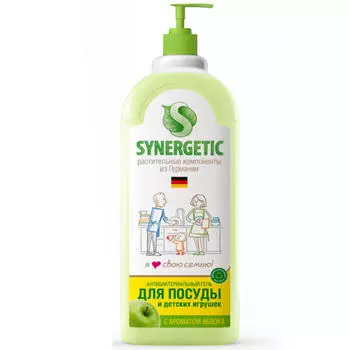 Synergetic Средство для мытья посуды "Яблоко", 1000 мл (Synergetic)