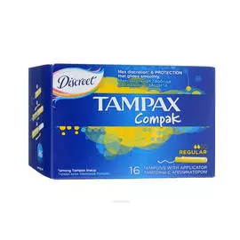 Tampax Тампоны Compak Regular с аппликатором, 16 шт (Tampax, Compak)