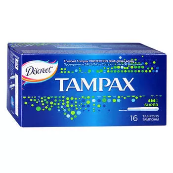 Tampax Тампоны с аппликатором супер №16 (Tampax)