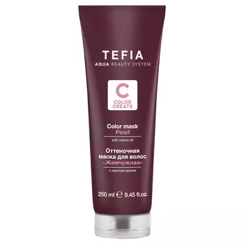 Tefia Оттеночная маска для волос с маслом монои «Жемчужная» (Tefia, Color Creats)