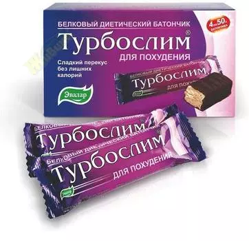 Турбослим Батончик белковый диетический, 50 г (Турбослим, БАД)