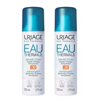 Uriage Комплект Увлажняющая дымка-спрей SPF30 2 шт х 50мл (Uriage, Eau thermale)