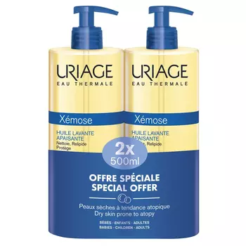 Uriage Набор (очищающее успокаивающее масло 500 мл х 2 шт) (Uriage, Xemose)