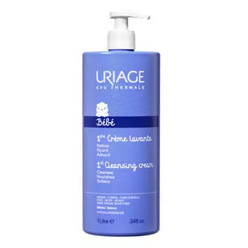Uriage Очищающий пенящийся крем для детей и новорожденных 1 л (Uriage, Детская гамма)