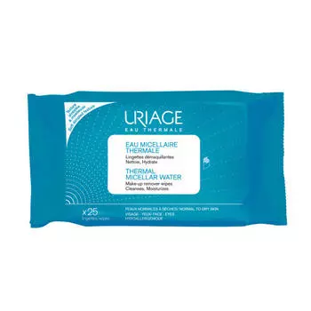 Uriage Салфетки с очищающей мицеллярной водой 25 шт. (Uriage, Гигиена Uriage)